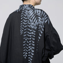 Charger l'image dans la galerie, ソフトワッシャー・ロングブラウス/手描き藤