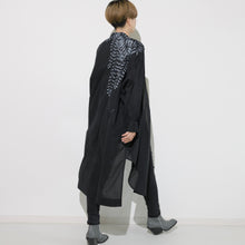 Charger l'image dans la galerie, ソフトワッシャー・ロングブラウス/手描き藤