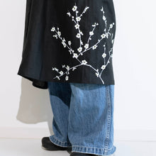 画像をギャラリービューアに読み込む, リネンロング単コート・手描き・白梅