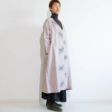 画像をギャラリービューアに読み込む, リネンロング単コート・手描き・乱菊