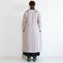 画像をギャラリービューアに読み込む, リネンロング単コート・手描き・乱菊