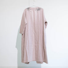 画像をギャラリービューアに読み込む, リネンロング単コート・手描き・乱菊