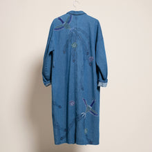 Charger l'image dans la galerie, ビンテージデニムコート【手描き・鳳凰と牡丹】