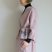 Charger l'image dans la galerie, ショートジャケット・手描き・墨色乱菊