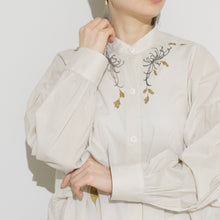 Charger l'image dans la galerie, ソフトワッシャー・ロングブラウス<手描き>乱菊