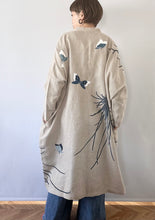 Charger l'image dans la galerie, スタンドカラーシャツドレス 乱菊と蝶