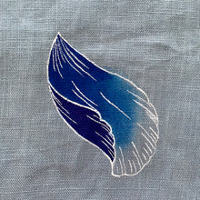 Charger l'image dans la galerie, ゆったりカフタンワンピース・手描き・牡丹柄